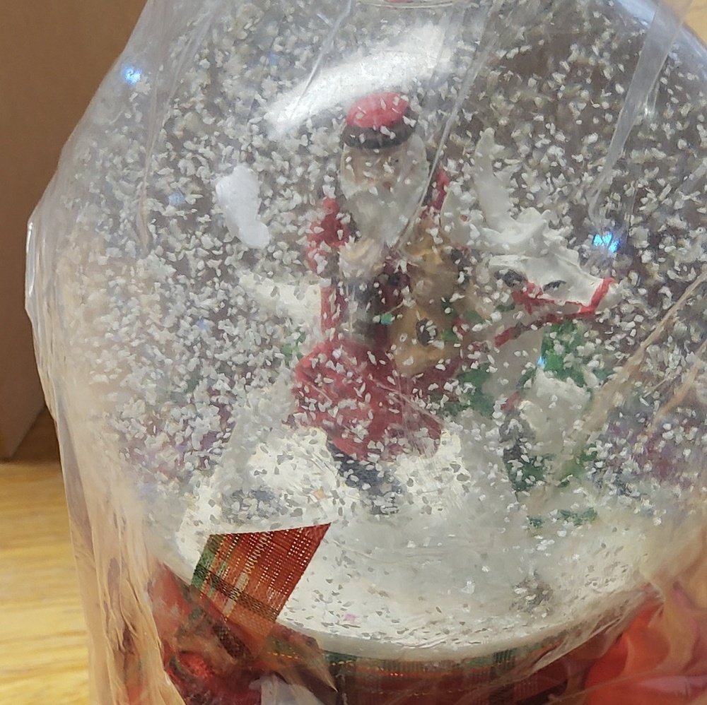 NIB Santa Snowglobe